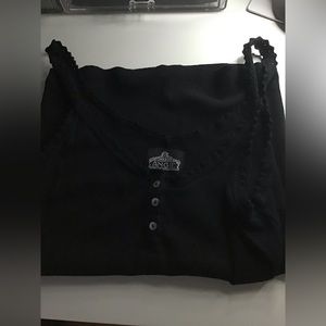 Black tank top